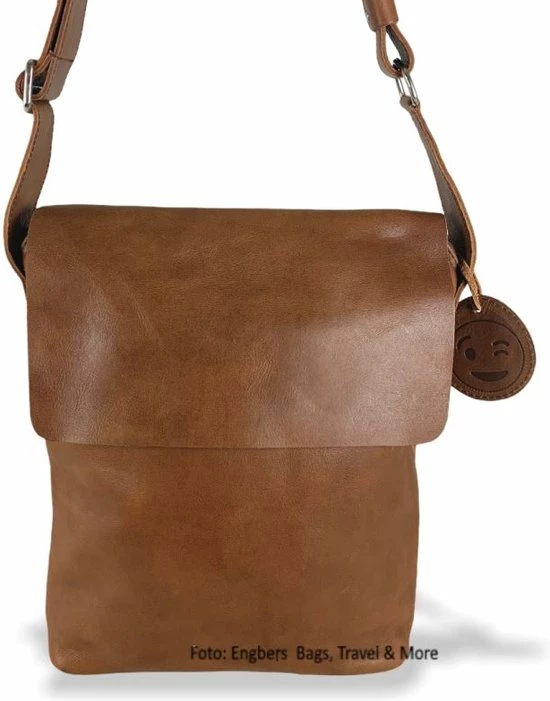 Beste deal π Saccoo Kleine Schoudertas / Crossbody Tas Dames - Leer - Caracas - Cognac π 8 Beste deal π Saccoo Kleine Schoudertas / Crossbody Tas Dames - Leer - Caracas - Cognac π - Afbeelding 8
