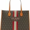 Coupon 🎁 Guess Silvana Dames Shopper Kunstleer - Bruin 👍