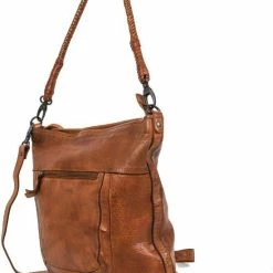 Beste Pirce ⌛ Bear Design Tessa Leren Hobotas / Schoudertas - Cognac 🌟 -tassen-dames Verkoop 550x705 1