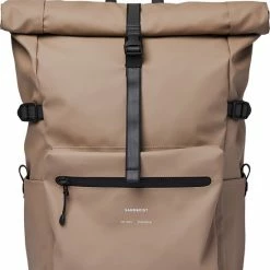 Aanbiedingen π€© Sandqvist Ruben 2.0 Fossil Rugzak SQA1981 Lichtbruin 13 Inch 21-27L π