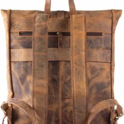 Gloednieuw ⌛ Wild Woodss WILD WOODS Leren 15 Inch Laptop Rugtas Met Kliksluiting - 15,6 Inch - Ruime Laptop Rugzak - Dames En Heren - Rundleer - Bruin 🛒 -tassen-dames Verkoop 550x715 8