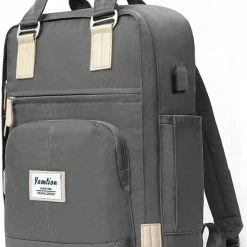 Gloednieuw 👏 Rugzak Unisex Schoolrugzak Met Laptopvak, Casual Dagrugzak Waterdicht Voor Laptops Van 15,6 Inch En 9,7 Inch Tablet, Laptoprugzak Voor Dames En Heren, Meisjes En Jongens, Mist 🔔 -tassen-dames Verkoop 550x716 1