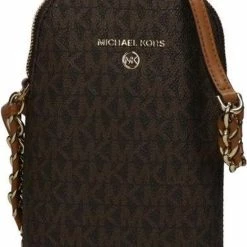 Goedkoopste 🔔 Michael Kors Schoudertas Jet Set Leer - Bruin 😉 -tassen-dames Verkoop 550x721 4