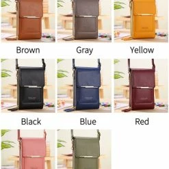 Flash-uitverkoop 🤩 Topco Telefoontasje Met Ingebouwde Touchscreen - Ruimte Voor Telefoon, Pasjes & Contant Geld - Blauw 🧨 -tassen-dames Verkoop 550x726