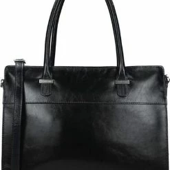 Aanbiedingen ⌛ Claudio Ferrici Laptoptas Classico Leer - Zwart 👏 -tassen-dames Verkoop 550x727 9