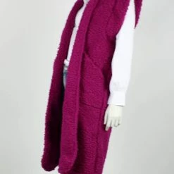 Flash-uitverkoop 😀 Trendsisters Gilet - Teddy Bear Gilet - Gilet Long - Teddy Gilet Fuchsia - One Size 🧨 -tassen-dames Verkoop 550x733 13