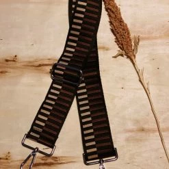 Aanbiedingen 🥰 Merkloos Schoudertas Band - Hengsel - Bag Strap - Fabric Straps - Boho - Chique - Chic - Abstract Beige En Bruin 😀