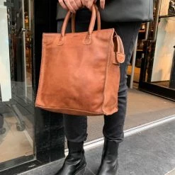 Beste recensies van 😍 Bear Design Grote Schoudertas / Crossbody Tas Dames - Leer - Callisto Pelle - Cognac 🧨 -tassen-dames Verkoop 550x733 48
