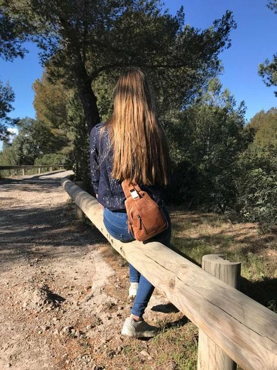 Beste deal π SEDNA Dames Slingbag Van 100% Runderleder. Superhandige Kleine Schoudertas, Zowel Links Of Rechts Te Dragen. π― 5 Beste deal π SEDNA Dames Slingbag Van 100% Runderleder. Superhandige Kleine Schoudertas, Zowel Links Of Rechts Te Dragen. π― - Afbeelding 5