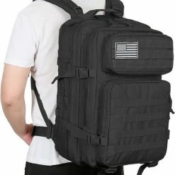 Promo ✨ Merkloos Homezie Militaire Rugzak | 50 Liter Capaciteit | Zwart | Tactical 🎒 Backpack | Leger Rugzak | Rugzak | Camouflage Rugzak ✔️ -tassen-dames Verkoop 550x735 1