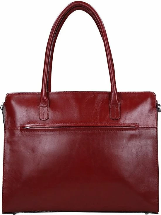 Nieuw ⌛ Claudio Ferrici Laptoptas Classico Leer - Rood ⭐ 4 Nieuw ⌛ Claudio Ferrici Laptoptas Classico Leer - Rood ⭐ - Afbeelding 4