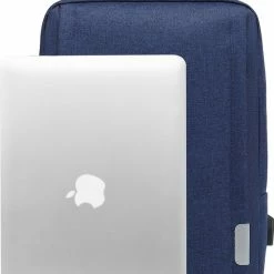 Goedkoop 🥰 ZILOU® Rugzak - 16 Inch USB Laptop Rugtas - 25L - Waterafstotend - Blauw 👍 -tassen-dames Verkoop 550x738