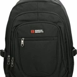 Gloednieuw ⌛ Enrico Benetti Hamburg 62125 Laptoprugzak Met 17" Laptopvak - Zwart 😍 -tassen-dames Verkoop 550x740 15