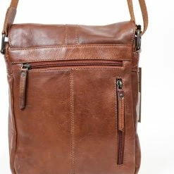 Kopen ⭐ Bear Design Baggio Leren Schoudertas - Cognac 😍 -tassen-dames Verkoop 550x740 17