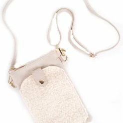 Coupon β Merkloos Lederen Telefoontasje Met Teddy - Beige - Made In Italy β€οΈ