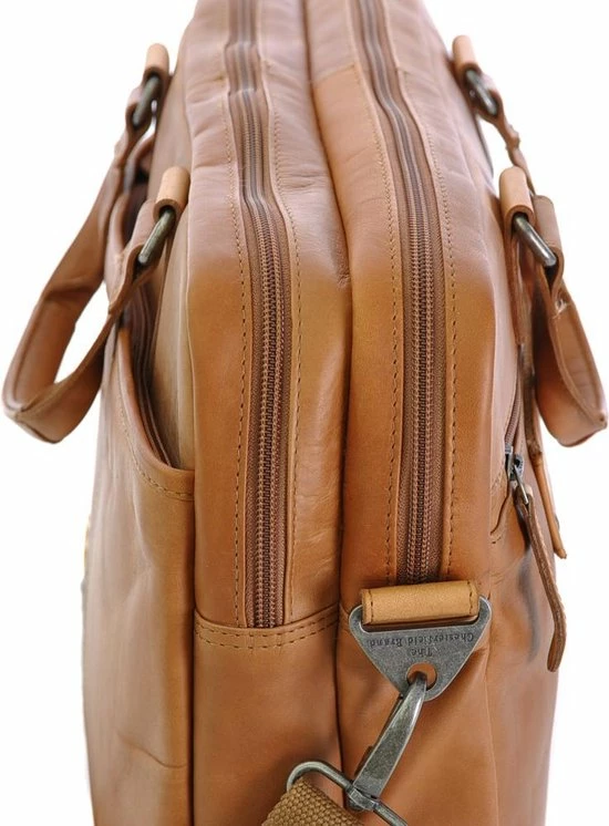 Hete verkoop π Chesterfield Rob Laptoptas 15" Schoudertas Cognac π 2 Hete verkoop π Chesterfield Rob Laptoptas 15" Schoudertas Cognac π - Afbeelding 2