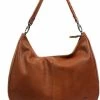 Promo ✨ Bear Design Kirsten Leren Schoudertas / Hobotas / Buideltas - Cognac 👍