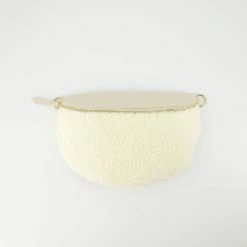Flash-uitverkoop π Merkloos Fanny Pack - Crossbody Tas - Teddy - Echt Leer - Ecru βοΈ