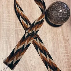 Korting 🤩 Merkloos Schoudertas Band - Hengsel - Bag Strap - Fabric Straps - Boho - Chique - Chic - Kleuren En Dubbele Lijnen 😀