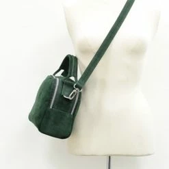 Beste Verkoop ❤️ Shabbies Amsterdam Shabbies Medium Schoudertas / Crossbody Tas Dames - Leer - Waxed Suède - Groen 🔥 -tassen-dames Verkoop 550x755 1