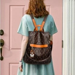 Goedkoop 🤩 Dames Anti-diefstal Rugzak Schoudertas Vrije Tijd Schooltas Anti Diefstal PU-leer 🔥 -tassen-dames Verkoop 550x758 4