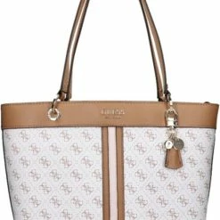 Gloednieuw 🥰 Guess Grote Schoudertas / Crossbody Tas Dames - Noelle - Wit 🎁 -tassen-dames Verkoop 550x765 2