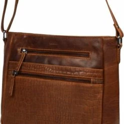 Aanbiedingen 👏 DSTRCT Crossbodytas Croco Leer - Cognac 🥰 -tassen-dames Verkoop 550x766 4