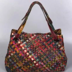 Gloednieuw 🔥 Viabologna Schoudertas Juanito Leer - Multicolour 🎉