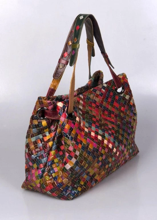 Gloednieuw ๐ฅ Viabologna Schoudertas Juanito Leer - Multicolour ๐ 5 Gloednieuw ๐ฅ Viabologna Schoudertas Juanito Leer - Multicolour ๐ - Afbeelding 5