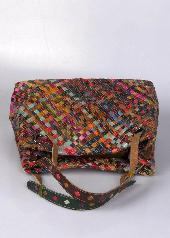 Gloednieuw ๐ฅ Viabologna Schoudertas Juanito Leer - Multicolour ๐ 7 Gloednieuw ๐ฅ Viabologna Schoudertas Juanito Leer - Multicolour ๐ - Afbeelding 7