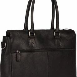 Flash-uitverkoop 🤩 Burkely Antique Avery Unisex Schoudertas 15,6'' Laptoptas - Zwart 🔔 -tassen-dames Verkoop 550x771