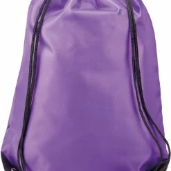 Uitgang 😀 Merkloos Sport Gymtas/draagtas In Kleur Paars Met Handig Rijgkoord 34 X 44 Cm Van Polyester En Verstevigde Hoeken 😍