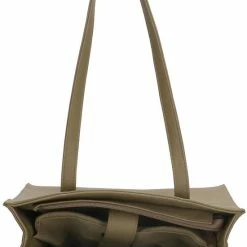 Groothandel 👍 Charm London Stratford Shopper 15,6 Inch (34.5x19.4 Cm) - Natuur Groen 🧨 -tassen-dames Verkoop 550x774