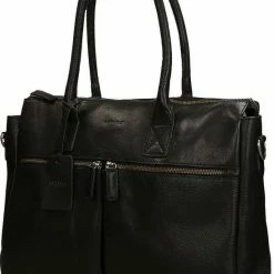 Flash-uitverkoop 🤩 Burkely Antique Avery Unisex Schoudertas 15,6'' Laptoptas - Zwart 🔔 -tassen-dames Verkoop 550x779