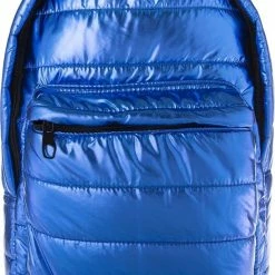 Korting 🧨 BiggDesign Rugtas - Schooltas - Rugzak - Metallic Tas - Blauw 💯