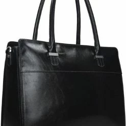 Aanbiedingen ⌛ Claudio Ferrici Laptoptas Classico Leer - Zwart 👏 -tassen-dames Verkoop 550x783 5