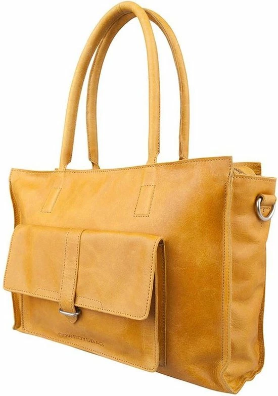 Goedkoop ⌛ Cowboysbag Laptoptas Clean Lines Leer - Geel ✔️ 8 Goedkoop ⌛ Cowboysbag Laptoptas Clean Lines Leer - Geel ✔️ - Afbeelding 8