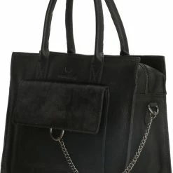 Top 10 😉 Micmacbags Mendoza Handtas - Zwart 🎁 -tassen-dames Verkoop 550x786 5