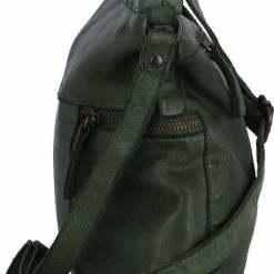 Coupon 🎉 Bear Design Medium Schoudertas / Crossbody Tas Dames - Leer - Cow Lavato - Groen 😍 -tassen-dames Verkoop 550x787 9