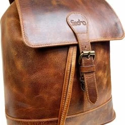 Promo 😉 SEDNA Vintage Dames Rugzak Melissa. 100% Leer. 👍