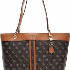 Uitgang 🛒 Guess Noelle Elite Tote Handtassen - Bruin 🛒
