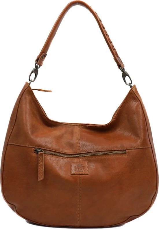 Promo β¨ Bear Design Kirsten Leren Schoudertas / Hobotas / Buideltas - Cognac π 6 Promo β¨ Bear Design Kirsten Leren Schoudertas / Hobotas / Buideltas - Cognac π - Afbeelding 6