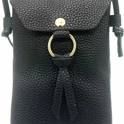 Aanbiedingen 🌟 Dielay Tas Dames - PU Kunstleer - 18,5x12 Cm - Zwart 👏