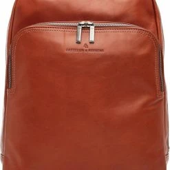 Groothandel 😉 Castelijn & Beerens - Firenze Laptoprugzak 15,6 + Tablet RFID | Lichtbruin - 🔥