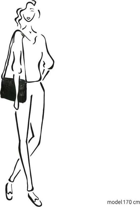 Beste deal π Bear Design Olivia Leren Schoudertas - Zwart π 8 Beste deal π Bear Design Olivia Leren Schoudertas - Zwart π - Afbeelding 8