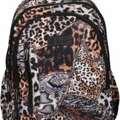 Groothandel 🥰 Enrico Benetti Capetown 46170 Rugzak 15 Inch Laptopvak - Dierenprint Bruin ✔️ -tassen-dames Verkoop 550x810