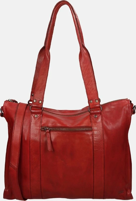 Nieuw π Bear Design Mea Leren Schoudertas / Laptoptas 13,3" - Rood π 14 Nieuw π Bear Design Mea Leren Schoudertas / Laptoptas 13,3" - Rood π - Afbeelding 14