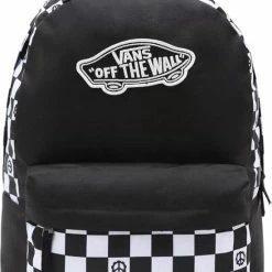 Beste deal ✔️ Vans Realm Rugzak Peace Check Black ✔️