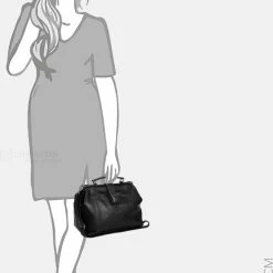 Kopen 🔥 Chesterfield Shaun - Kleine Leren Dokterstas - Zwart ✔️ -tassen-dames Verkoop 550x821 1