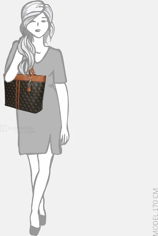 Uitgang π Guess Noelle Elite Tote Handtassen - Bruin π 16 Uitgang π Guess Noelle Elite Tote Handtassen - Bruin π - Afbeelding 16
